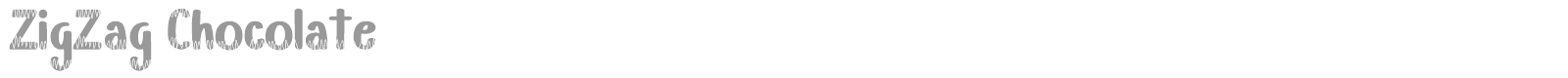 ZigZag Chocolate font preview